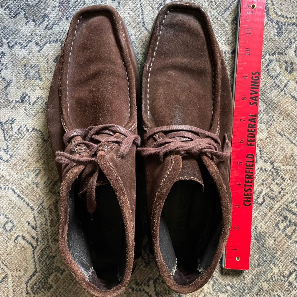Rare Vintage Gucci Men's Dark Brown Suede Chukka Boots